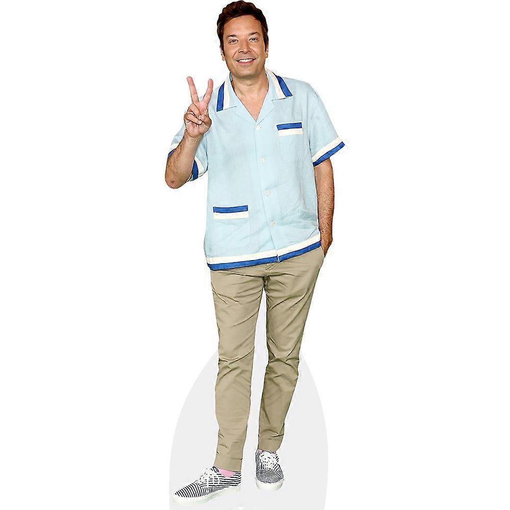 Jimmy Fallon (Peace) Cardboard Cutout (lifesize OR mini size). Standee. Stand Up.