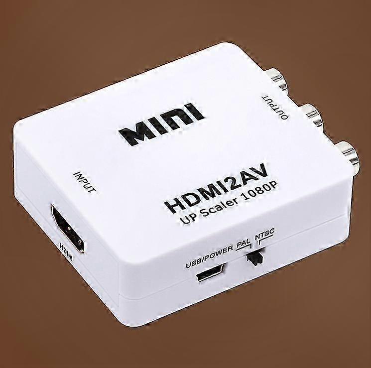 1080P HDMI to RCA AV o Video Converter Adapter Cable for TV and Monitor Connection