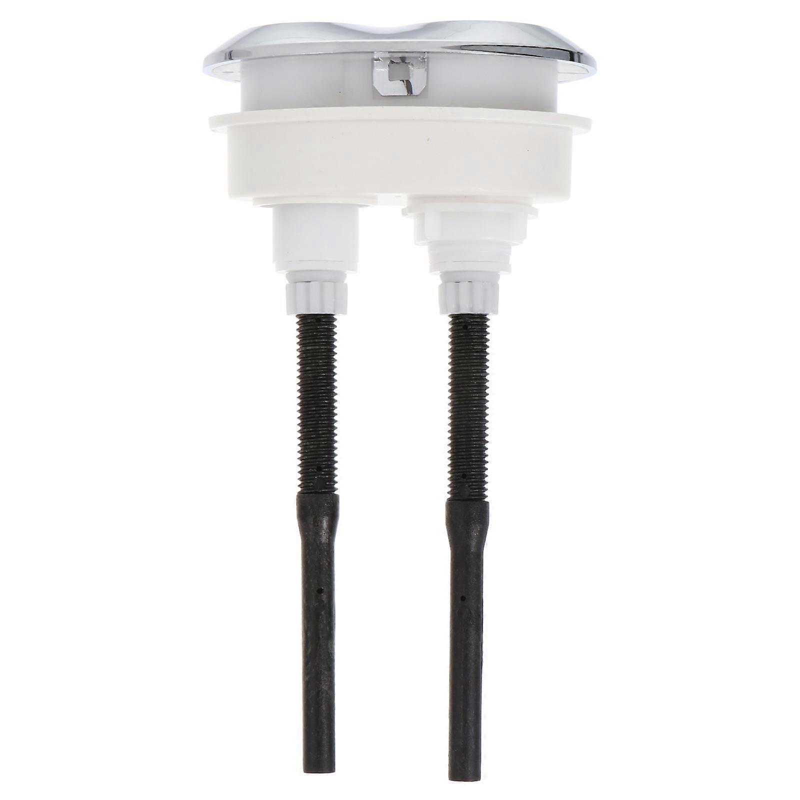 Black Toilet Water Tank Button Made of Strong ABS for Home Use with Durable Electroplating