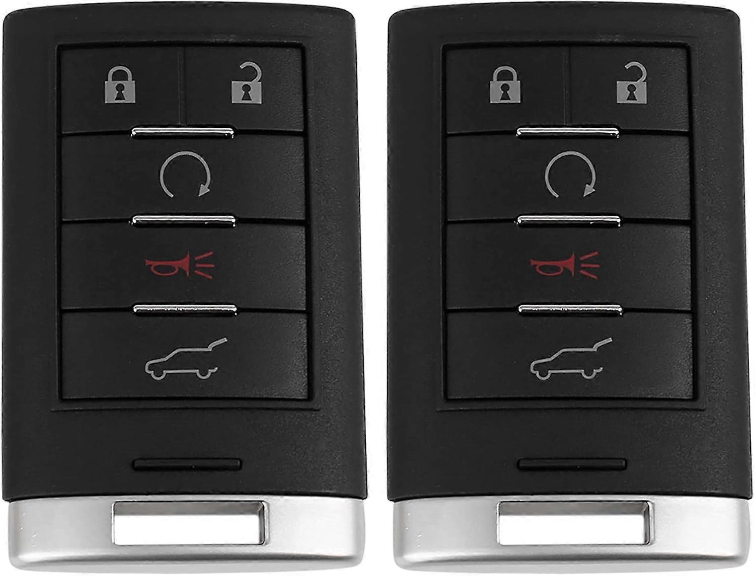 2pcs NBG009768T 315Mhz Replacement Keyless Entry Remote Car Key Fob for Cadillac