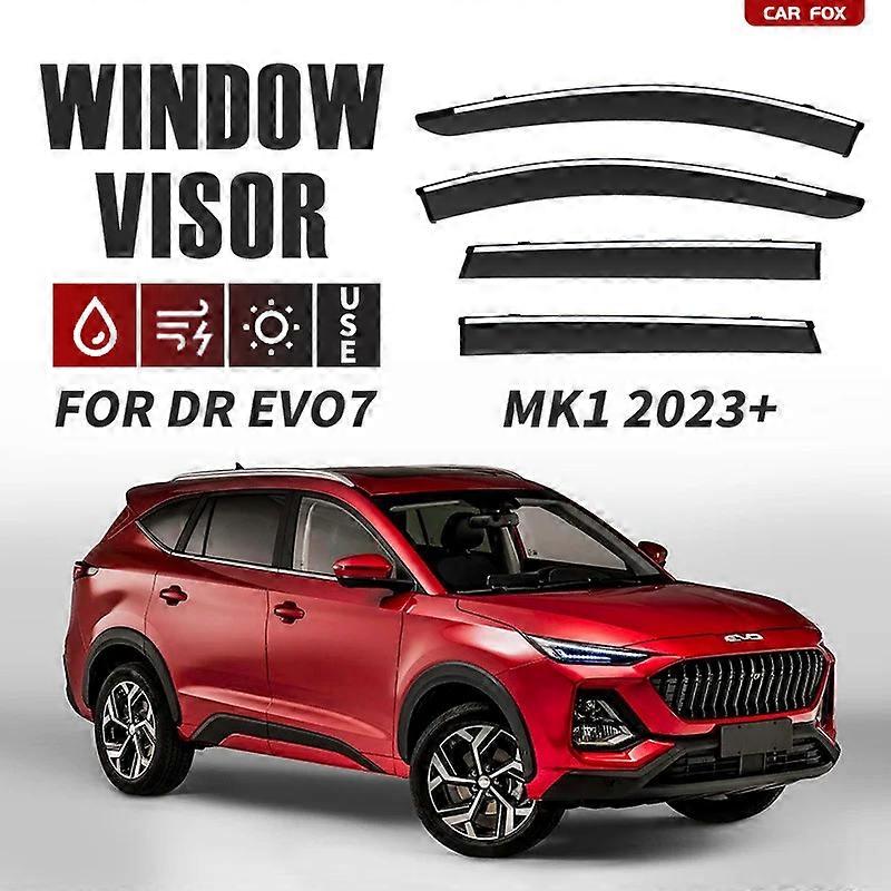 חל על עבור DR EVO7 EVO 7 2023+ מגן חלון לרכב מקלטי סוכך שמשה קדמית חלון צד גשם שמש צל אביזרי רכב