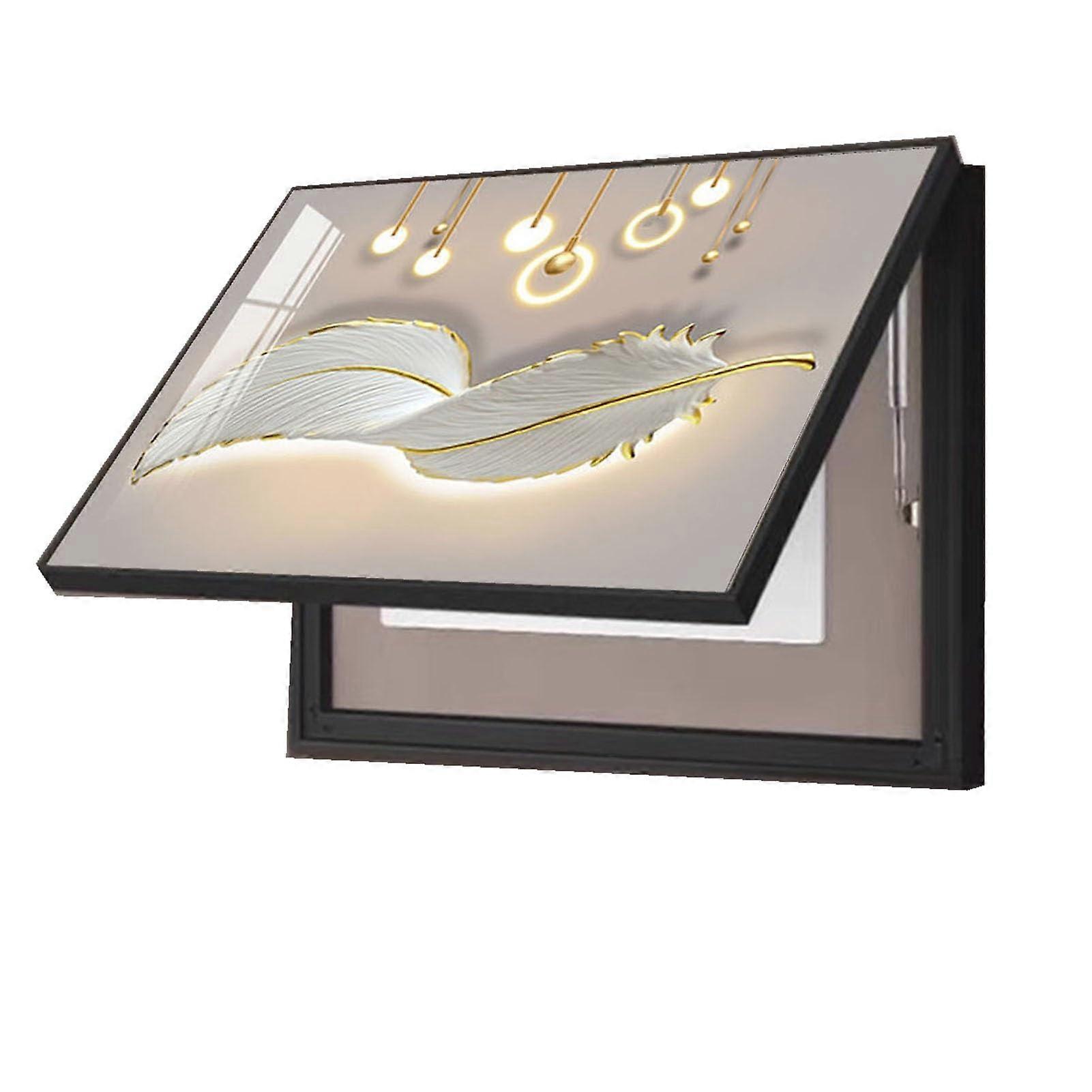 Electric Meter Box Cover Horizontal Design 40x30cm Decorative Artwork for Power Panel Door A