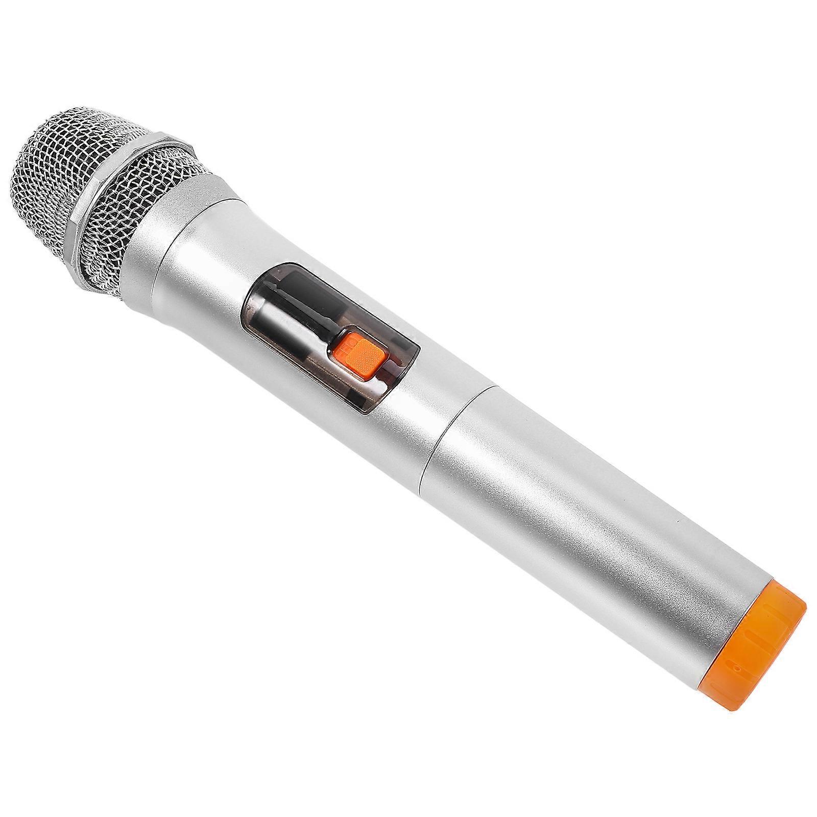 Simulated Microphone Prop Cylindrical Shape For Family Gatherings Communication Skill Development 1Pack Orange