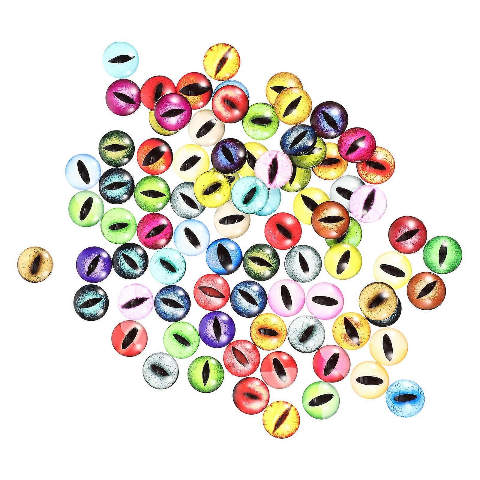 Realistic Miniature Glass Eyes For Arts And Crafts Suitable For Parents And Craftsmen 100Pcs