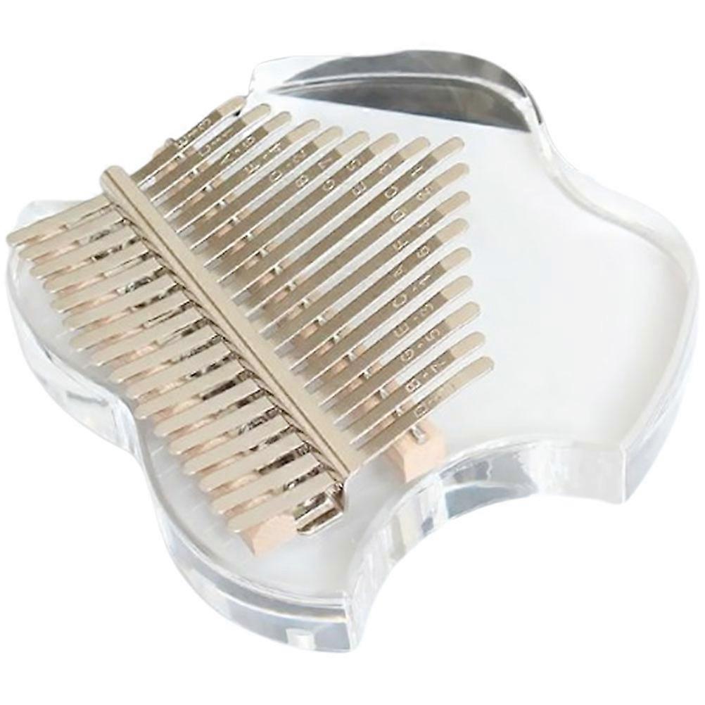 Laser Engraving Thumb Piano Kalimba For Beginners With Clear Crystal Appearance 1 Set