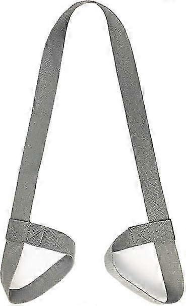Yoga mat strap with adjustable loops to fit all mat sizes grey(mat not included)