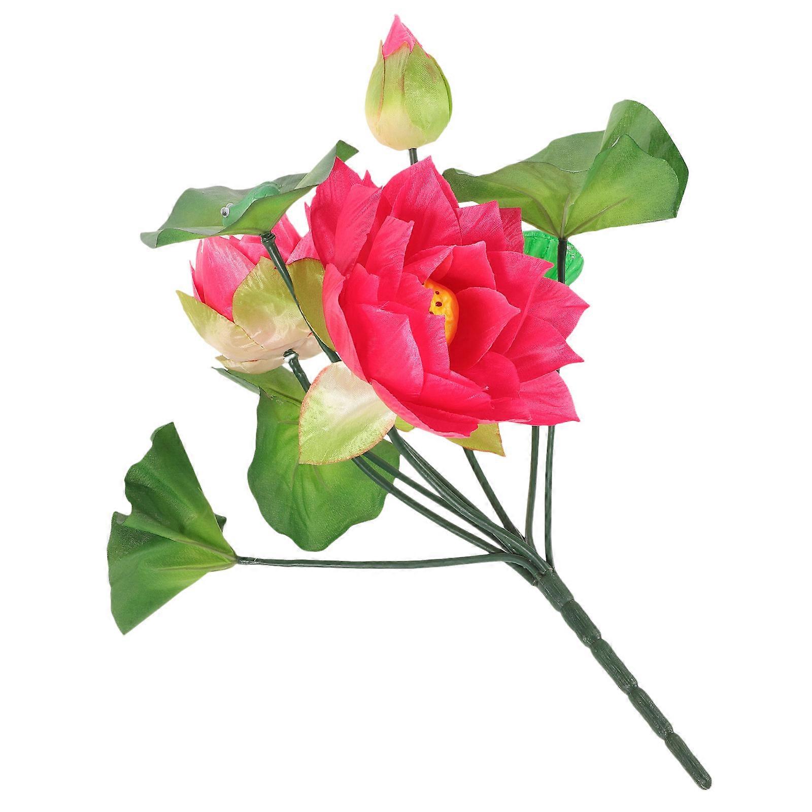 Elegant lotus Flower Picks for Decoration Multi Color Plastic Artificial Flowers Always Fresh