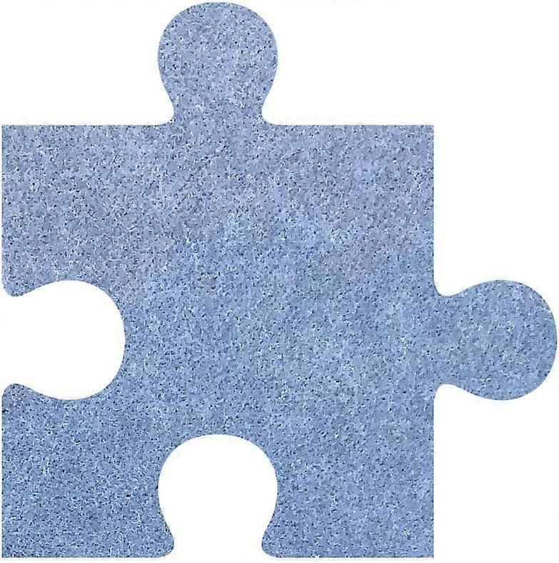 Filz-Pinnwand Light Blue, Puzzle-Form Felt Bulletin Board Tiles for Photos, Memos, and Memories Storage