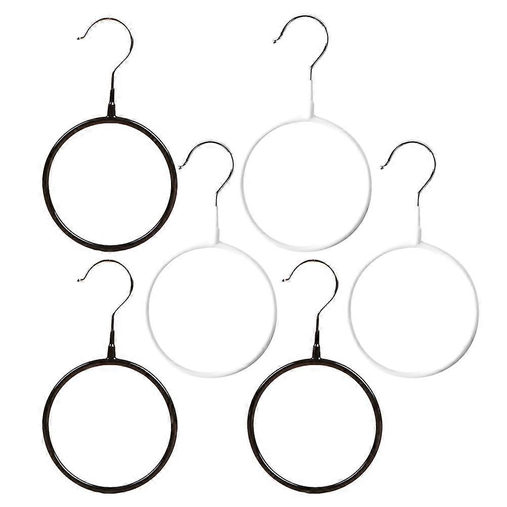 6 יחידות רב תכליתי צעיף חגורת עניבה מחזיק טבעת ארגונית קולב ארון אביזר