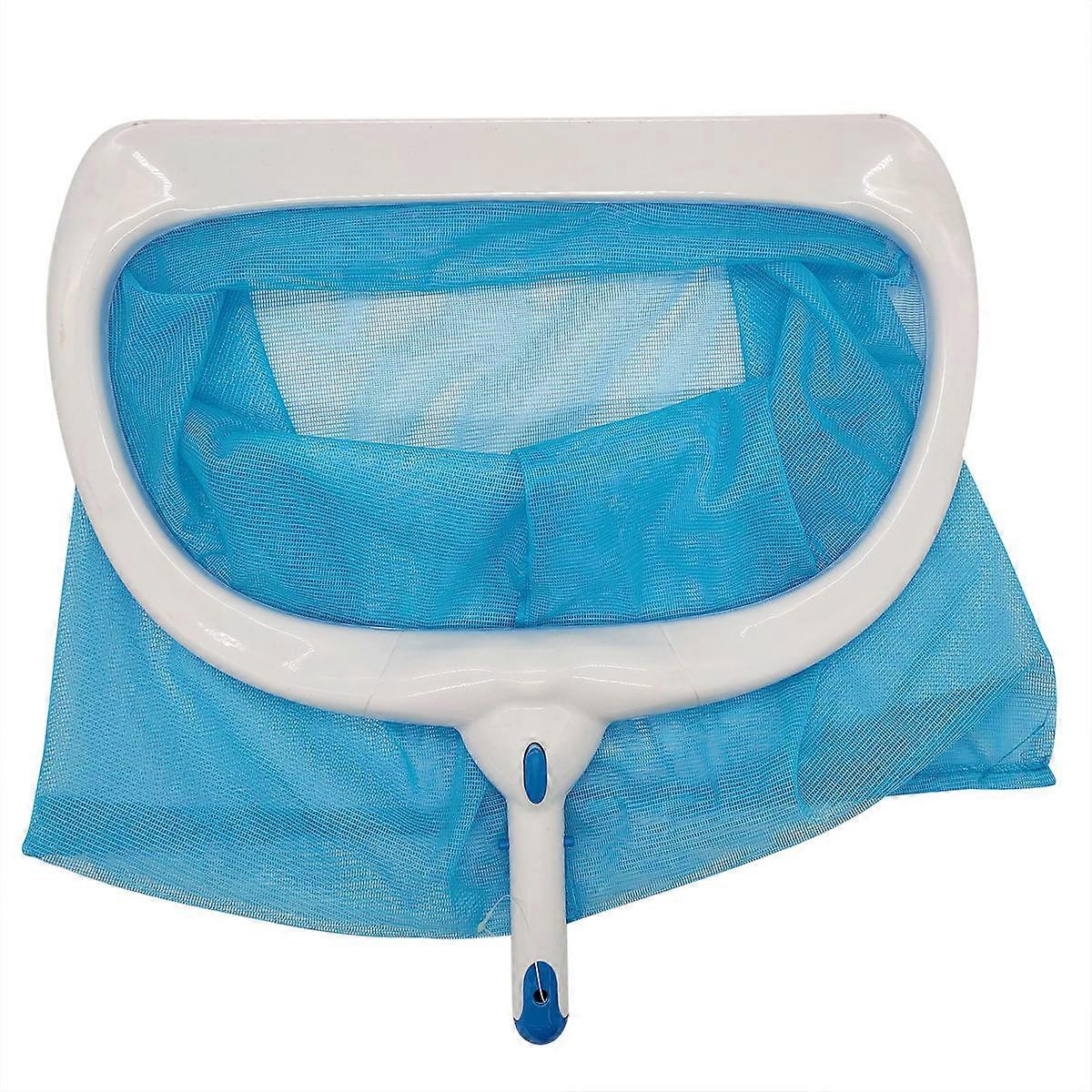 Deep Leaves Rake Net Pond Dredge Mesh Filter Pool Cleaning Tool for Deep Water Area (Sky blue)