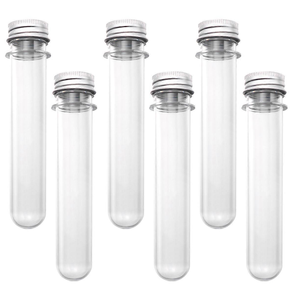 Clear Plastic Test Tubes For DIY Projects 40ml Sample Storage With Caps 20Pcs Ergonomic Design