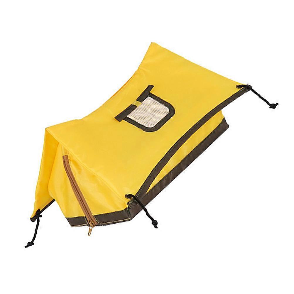 Yellow Polyester Tissue Box for Storage Compact Size Lightweight and