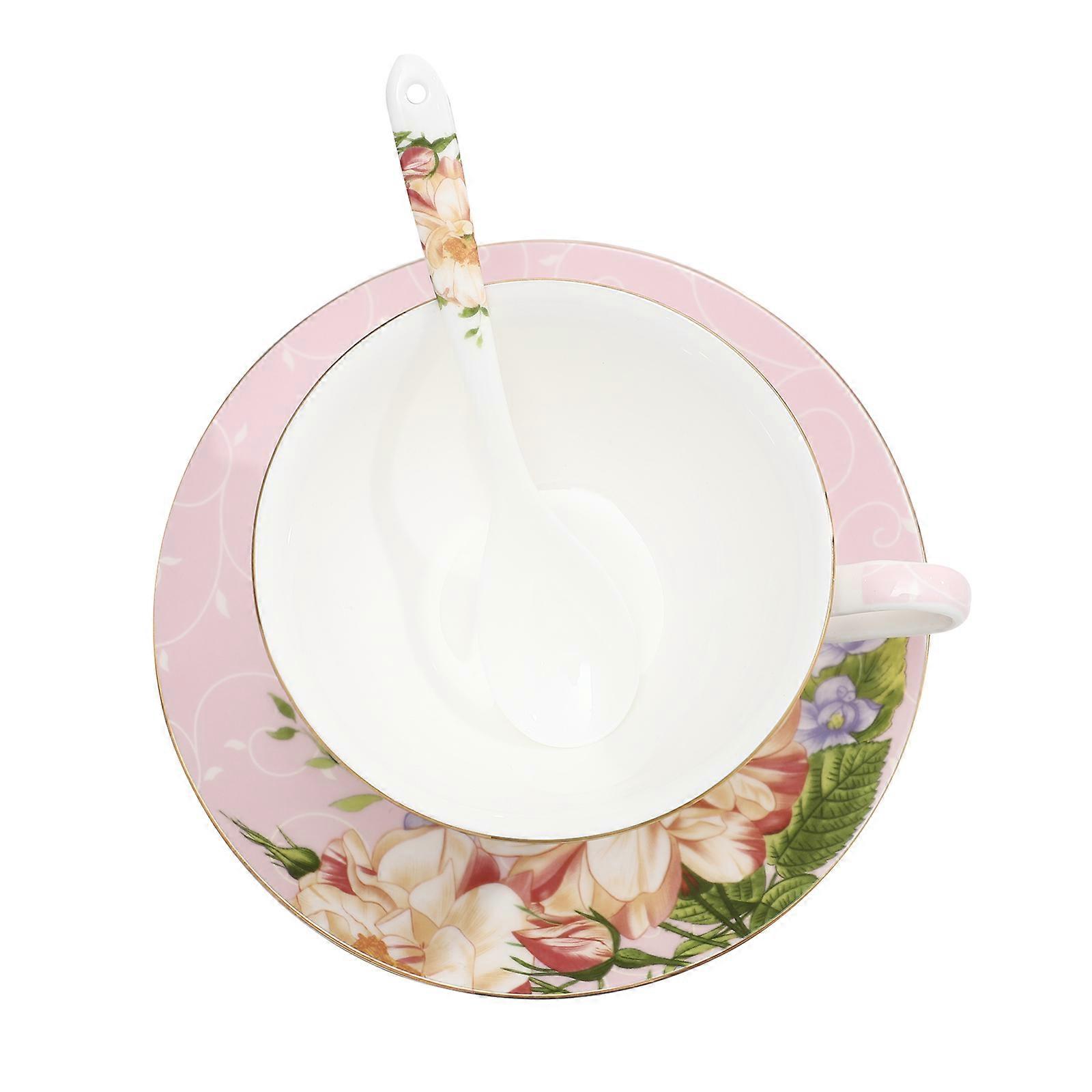 Large Mouth Diameter Ceramic Coffee Cup Set For Coffee Shop Assorted Color 1 Set