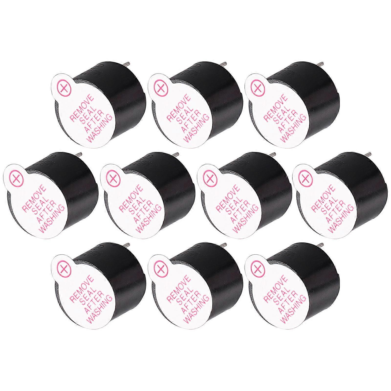 Compact Electronic Beeper 10Set Alarm System Buzzer for Electronic Toys and Home Use with Round Shape