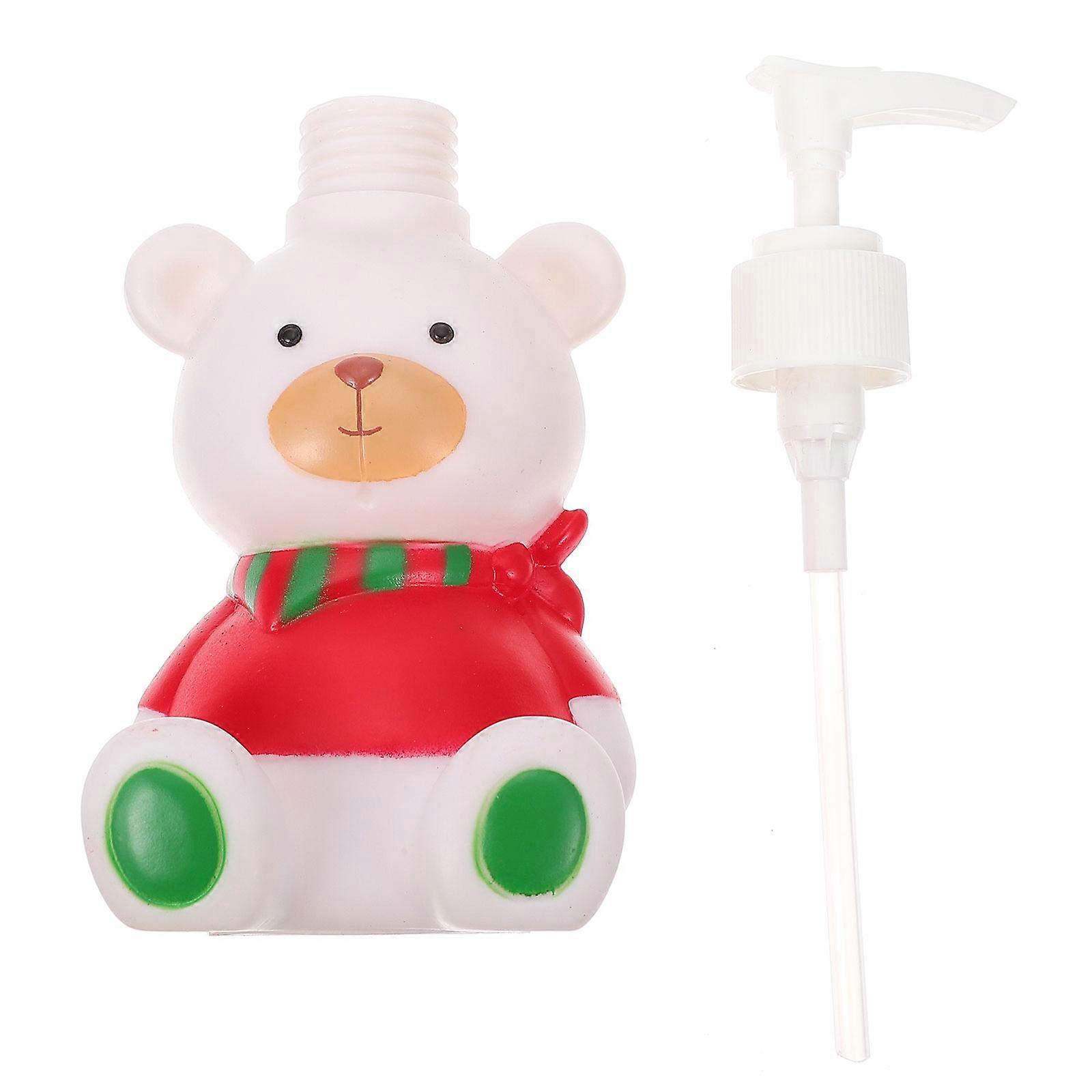 Versatile Small Bear Lotion Container For Children Bedroom Bathroom Hotel 6.29X3.14X2.75In Wide Nozzle 1Pc