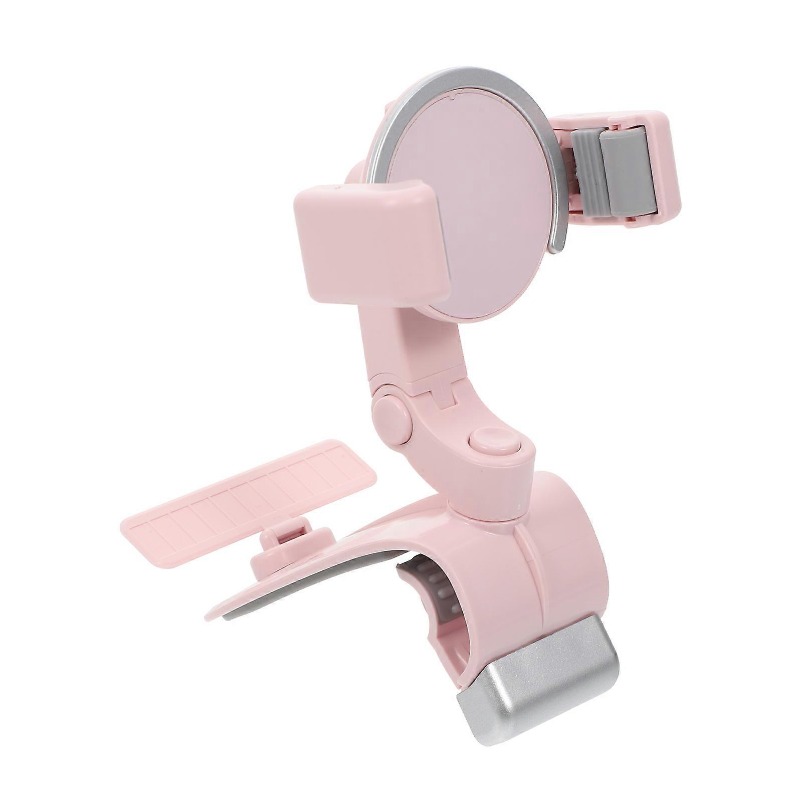 Pink Car Phone Holder for Navigation with Strengthened Anti-Slip Design and Adjustable Lock for All
