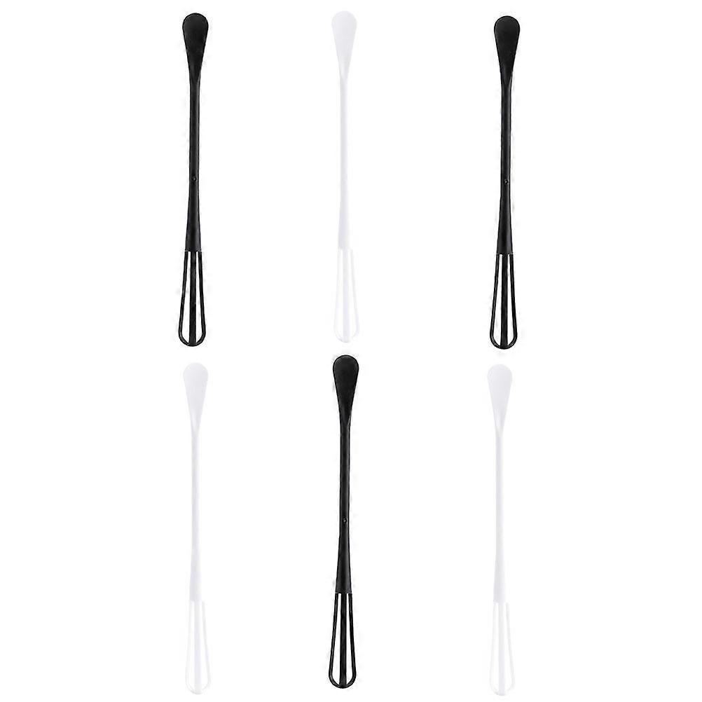 Assorted Color Kitchen Whisks Egg Beaters Suitable For Home Use Ergonomic Mixing 6Pcs