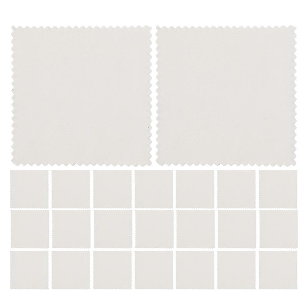 Suede Jewelry Cleaner Wipes 100Set For Home Use Eyeglasses Jewelry And Phone Screens 8x8cm Reusable Cleaning Cloth