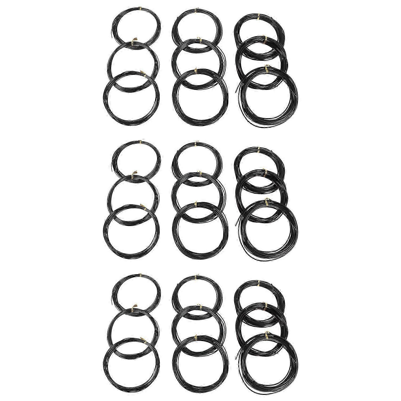 27 Rolls Anodized Aluminum Bonsai Training Wire (1.0/1.5/2.0mm)