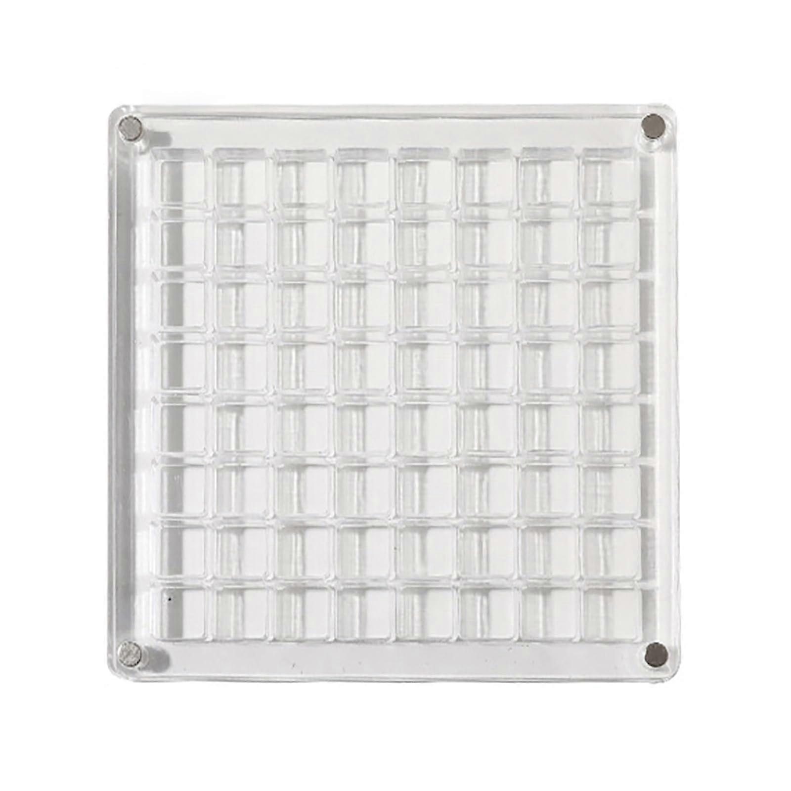 36/64/100 Grid Small Gold Beans Storage Box Acrylic Gold Transfer Pendant Compartment Collection Box Magnetic Shell Display Box A2