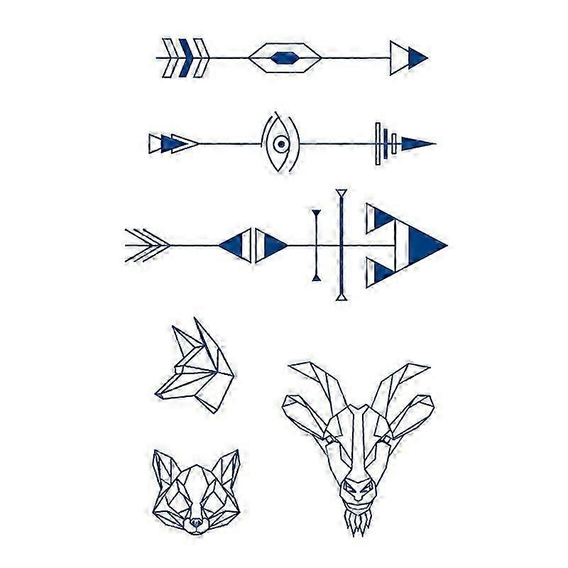 Tattoo stickers - Quick and easy application (2 sheets) model 2