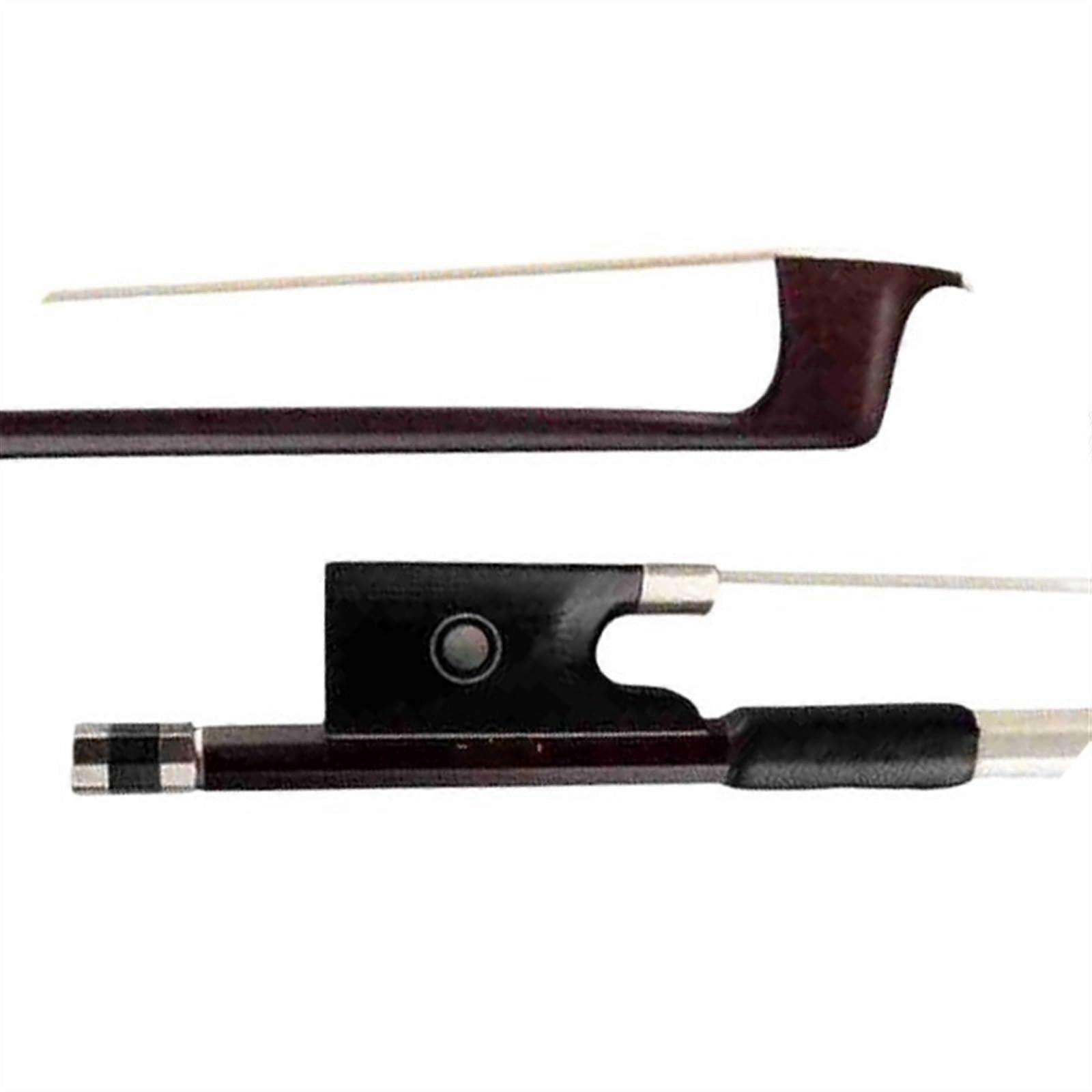 Professional Violin Bow 4/4 Brazilian Wood Full-Size Decorative Finish Durable Bow For Standard Violins
