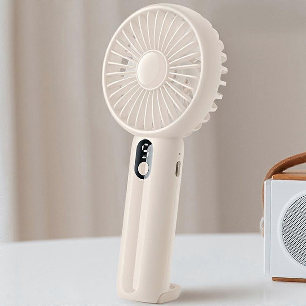 G5g GF13 5 Speeds USB Rechargeable Handheld Fan Portable Mini Quiet E1H Cooling Fan with Digital Dis
