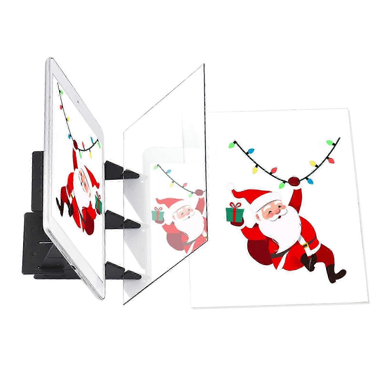 Optical Drawing Tracing Board for Sketching & Animation, Portable Light Copy Pad with No Overlap Shadow, Mirror Image Reflection Projector, Perfect fo