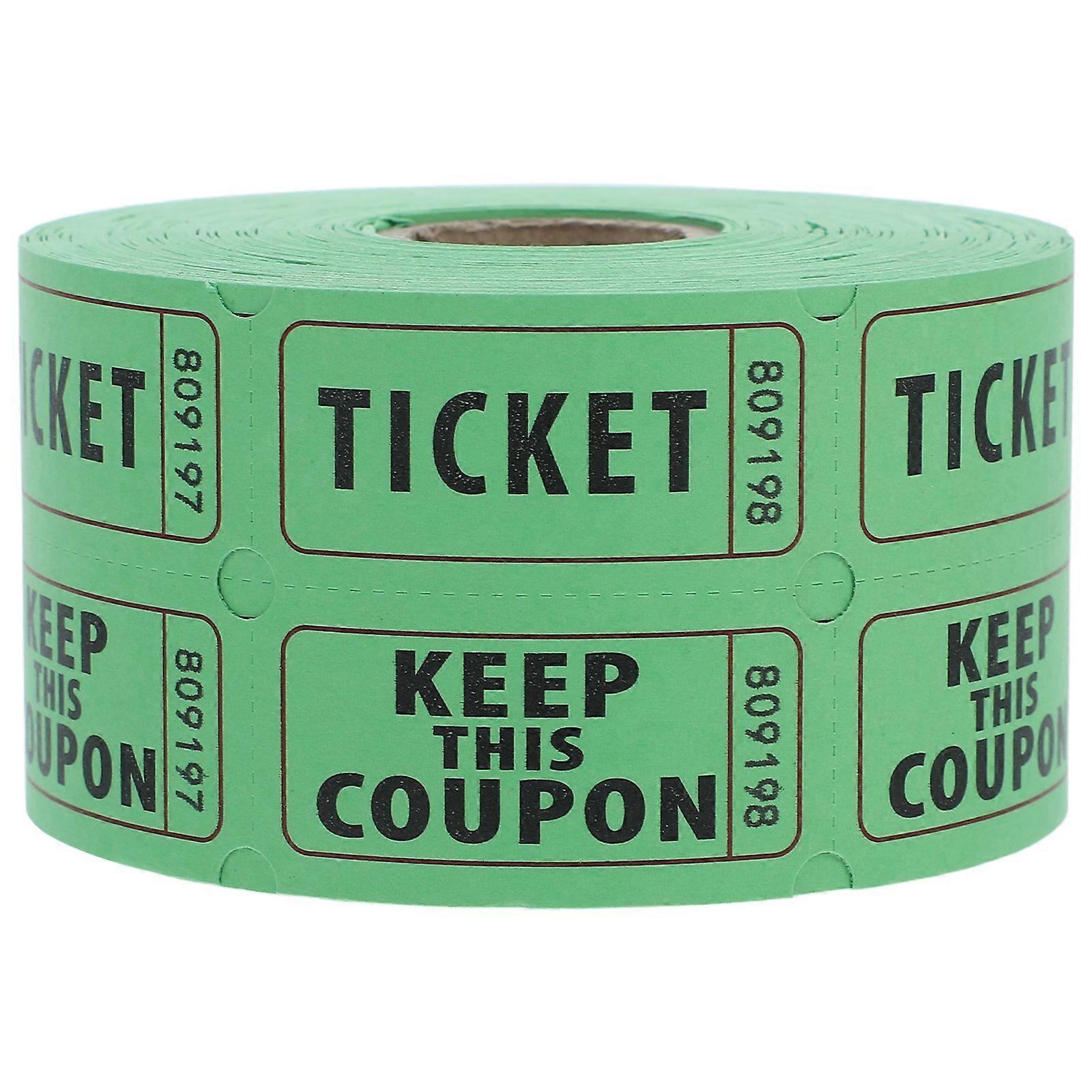 500pcs Double Roll Raffle Tickets For Events Parties And Fundraisers Consecutively Numbered For Class Rewards Concerts And Holiday Celebrations