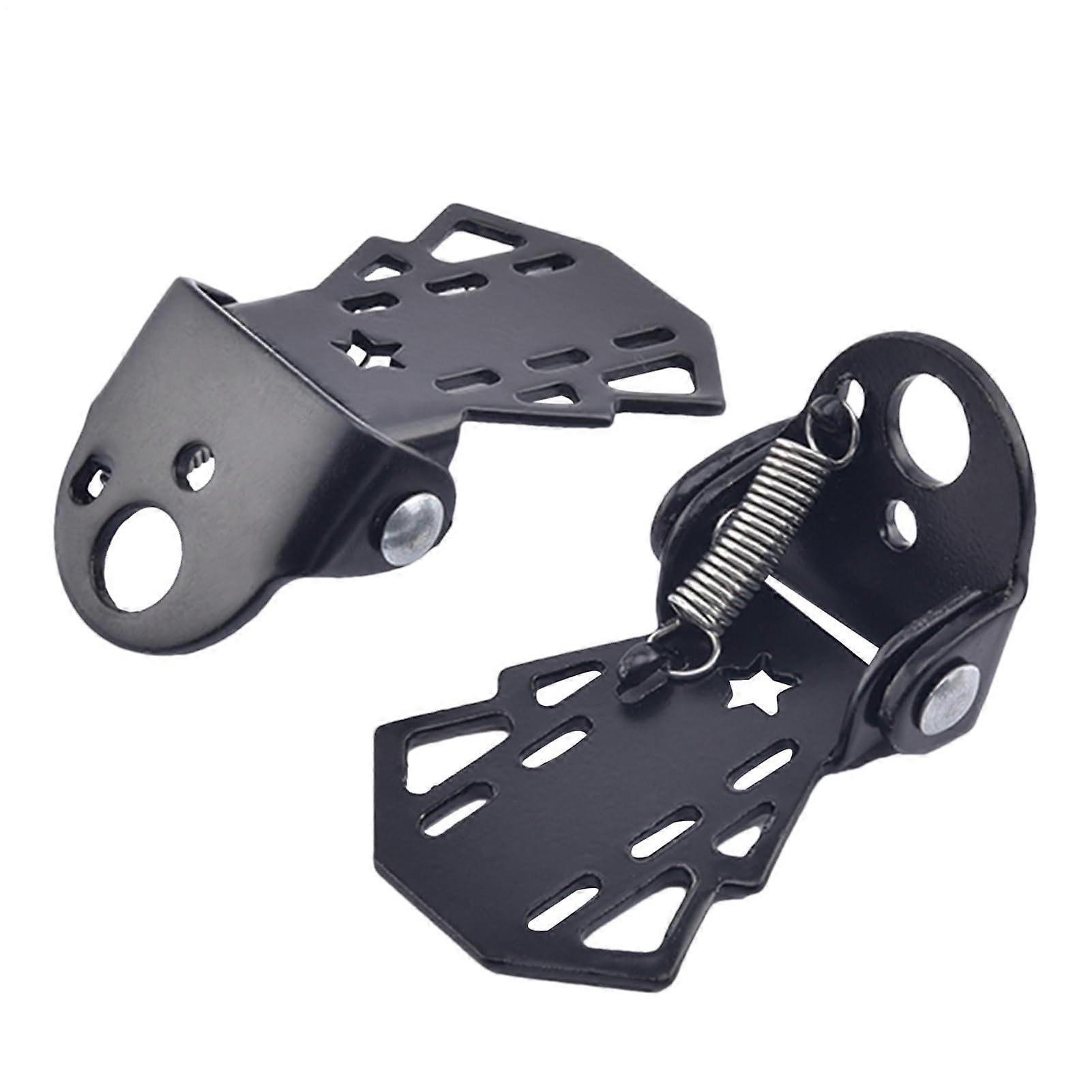 2 Folding Anti-Slip Pegs for Passenger Support, Wear-Resistant Pedal Extensions