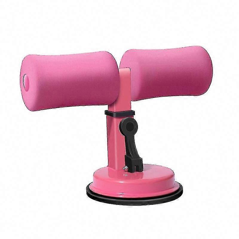 Portable Adjustable Sit-up Bar for Home Workout, Multifunctional Abdominal Exercise Tool (Pink)