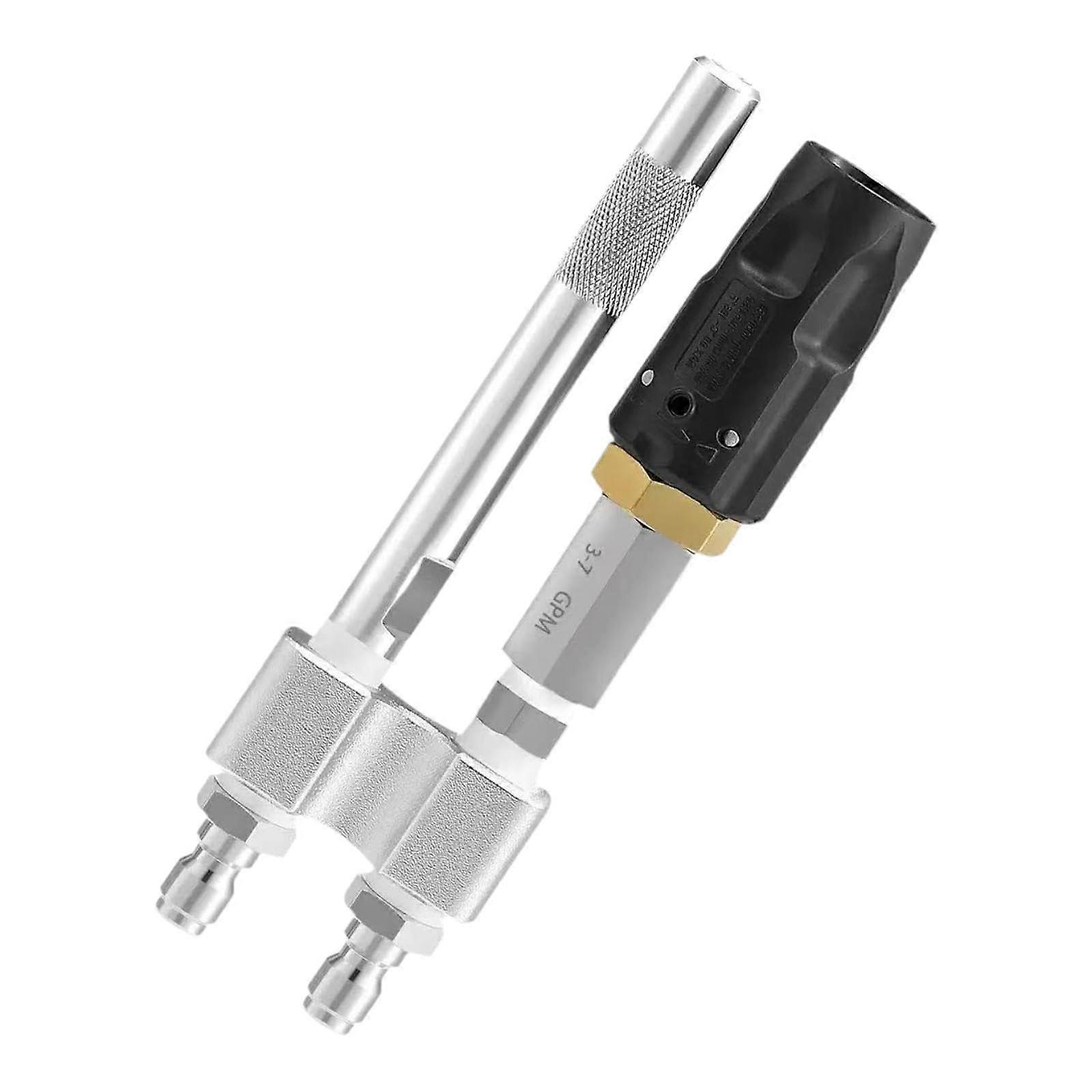 Twist Nozzle Downstream Soft Wash Nozzle Long Range Tip 7GPN, Pressure Washer Compatible, Hard-To-Reach Areas