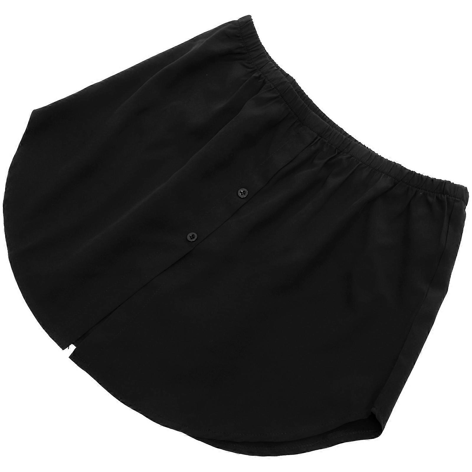 Dress Extender Women Undershirt Skirt Work Wear Black Polyester for Professional Look 1Pcs