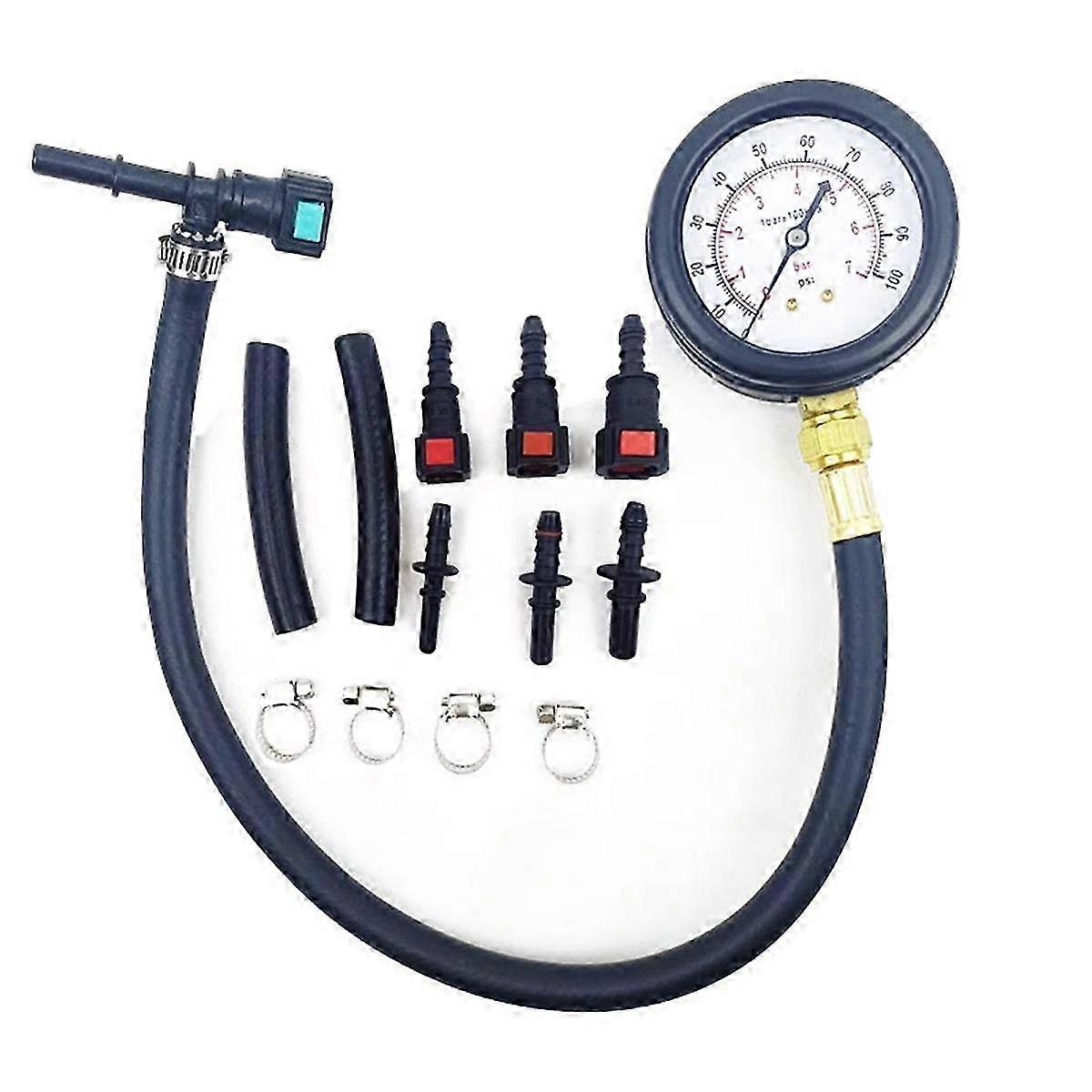 Tlakomer plynu pre automobily a motocykle: 0-100PSI Tester pre palivový systém