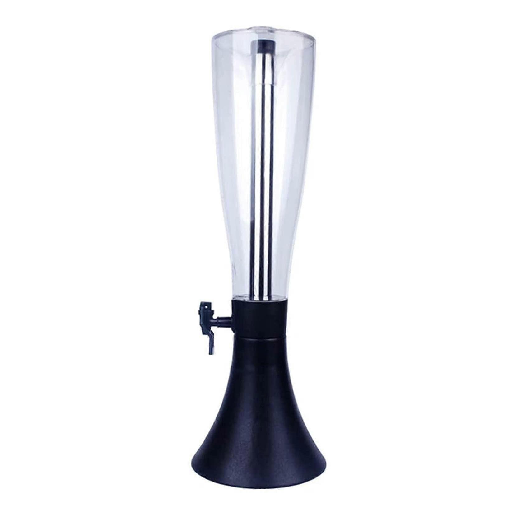 Beer Tower Dispenser, 4L Tabletop Beer Tower, with Removable Ice Tube, Easy Clean Ref: 3971