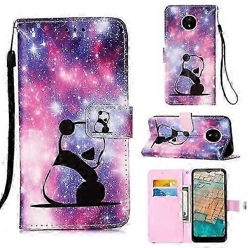 For Nokia C20 / C10 Colored Drawing Plain Weave Leather Phone Case