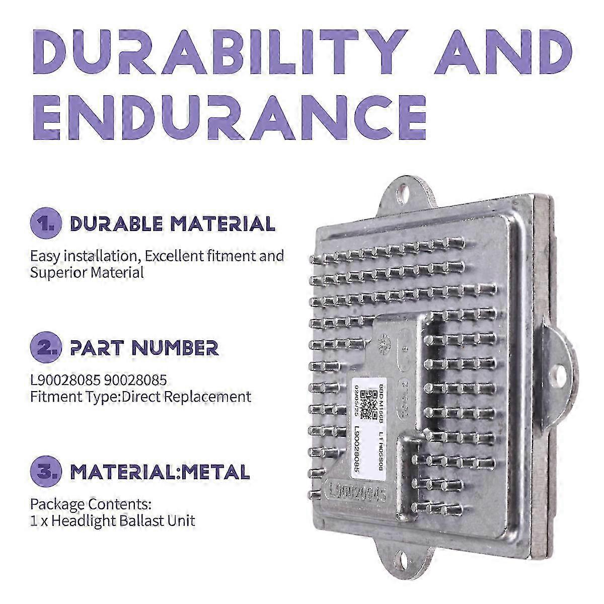 LED Headlight Control Module with DRL Function for Quattroporte 2014-20, L90028085 BBD M156B V-Aleo Auto Accessory