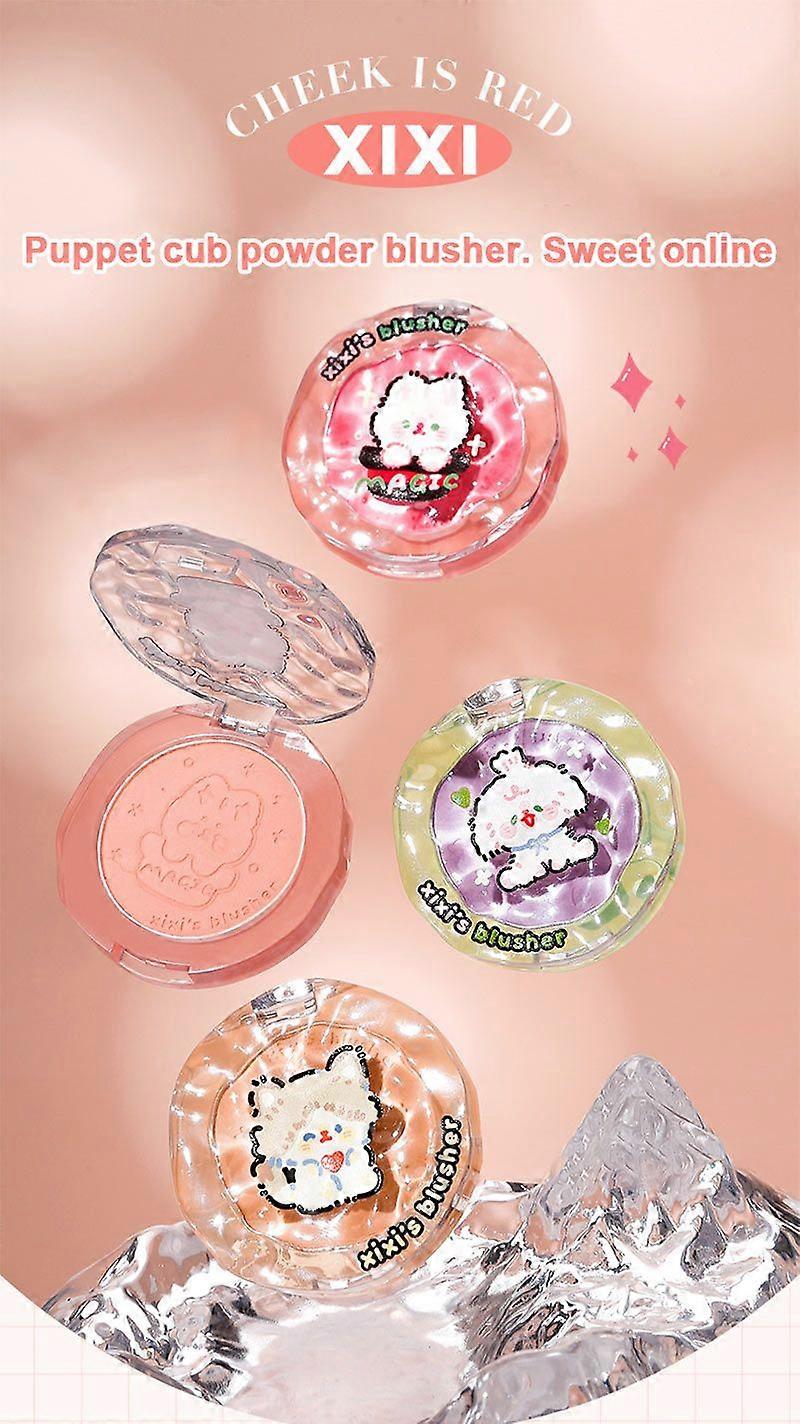 Blush Cheek Color Face Blusher Powder Palette Cosmetic Cheek Makeup Tool Face Powder