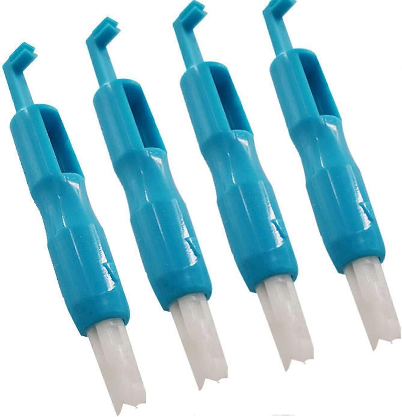 Pieces Sewing Needle Inserter, Automatic Needle Threader Machine Needle Threading Tool Needle Threader Automatic Needle Changer Threading -Blue