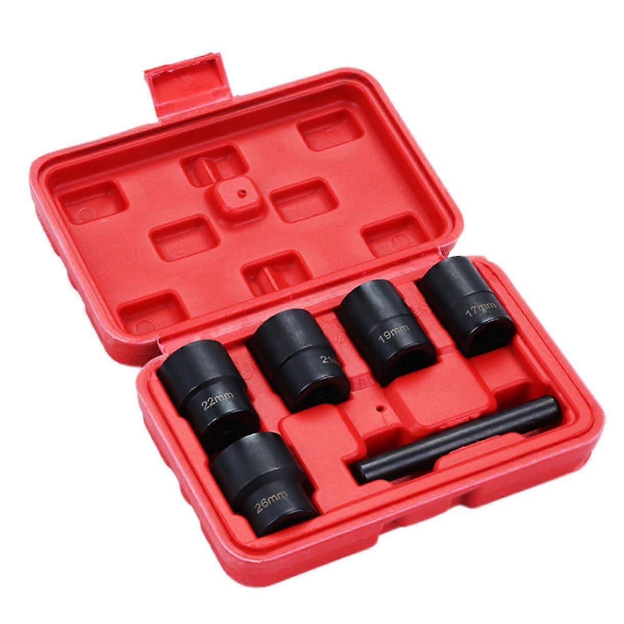 Nut Extractor 6Piece Bolt Remover Tool Black Finish For Damaged Nuts And Screws For Auto  And Maintenance