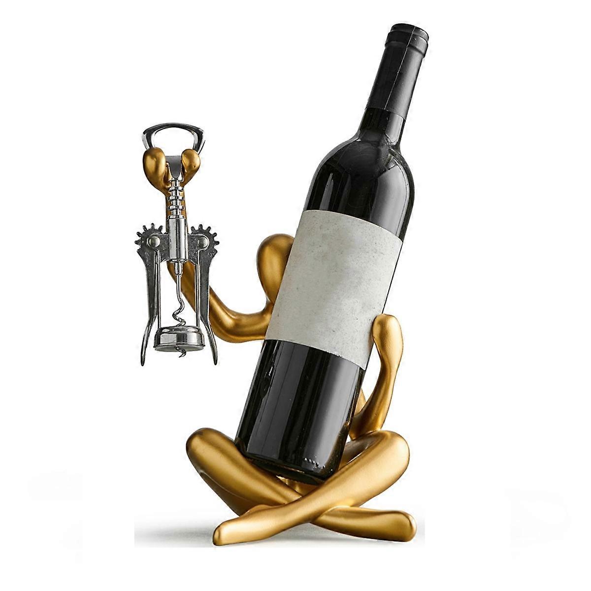 Statue Wine Bottle Rack Suitable for Countertop Wine Bottle Holder Wine Bottle Rack Desktop Decorative Rack