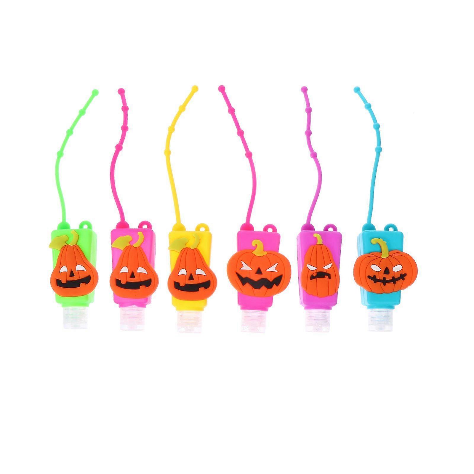 6pcs Leak-proof Hand Sanitizer Bottles Reusable Containers Covered Bottles