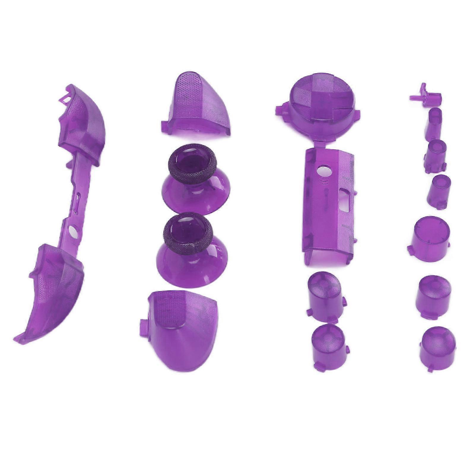 Full Buttons Mod Kits Trigger Full Trigger Module Set for XBOX Series X for XBOX Series S ControllerTransparent Purple