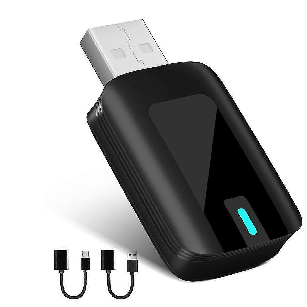 2 in 1 Wireless Carplay Adapter - Convert Wired to Wireless Carplay/Android Auto Connection with Stability