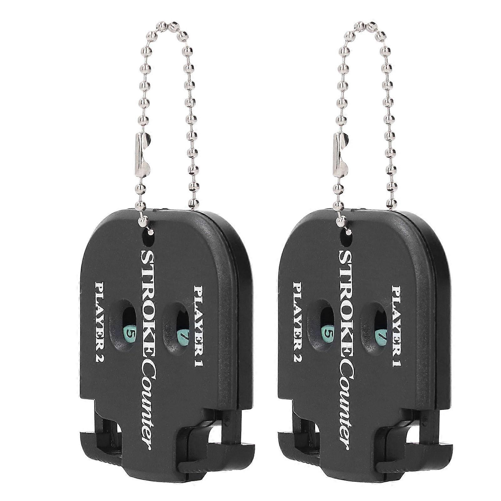 Portable Mini Score Counter 2Pack ABS Stroke Counter Key Chain For Easy Carry And Tracking