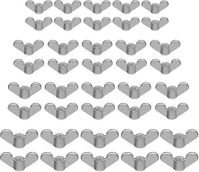 40Pcs Wing Nuts M4 M5 M6 M8 Wing Nuts for DIY Fasteners Tool Kit
