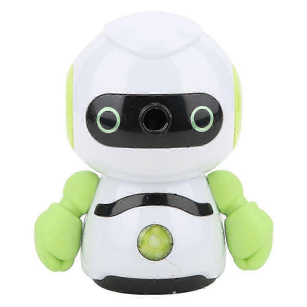 2025 Latest Model Manual Pencil Sharpener Green Robot Shape ABS Plastic