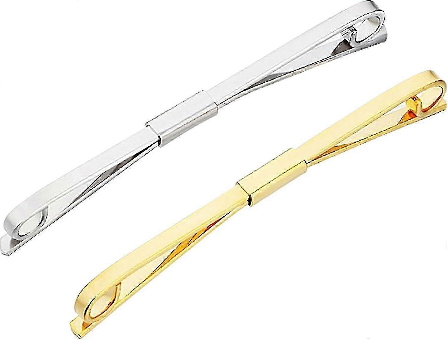 Tie Collar Bar Pin Set for Men Classic Collar Clip Set of 2