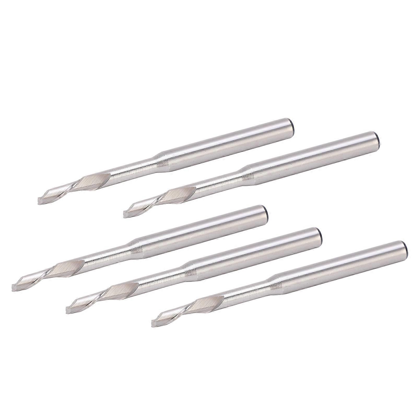 5Pcs 6x8x16x100mm High Speed Steel Spiral End Mill CNC Bits
