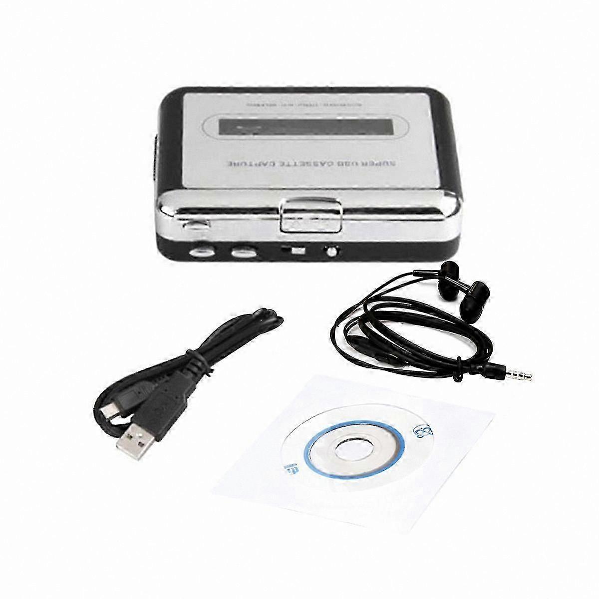 USB Cassette Player with MP3 Conversion and o Capture Functionality for Music Playback and Recording